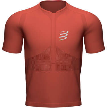 T-Shirt COMPRESSPORT TRAIL FITTED Manches Courtes Rouge 2021